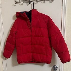 NWT Crewcuts Red Marshmallow Puffer Jacket Fleece Lined